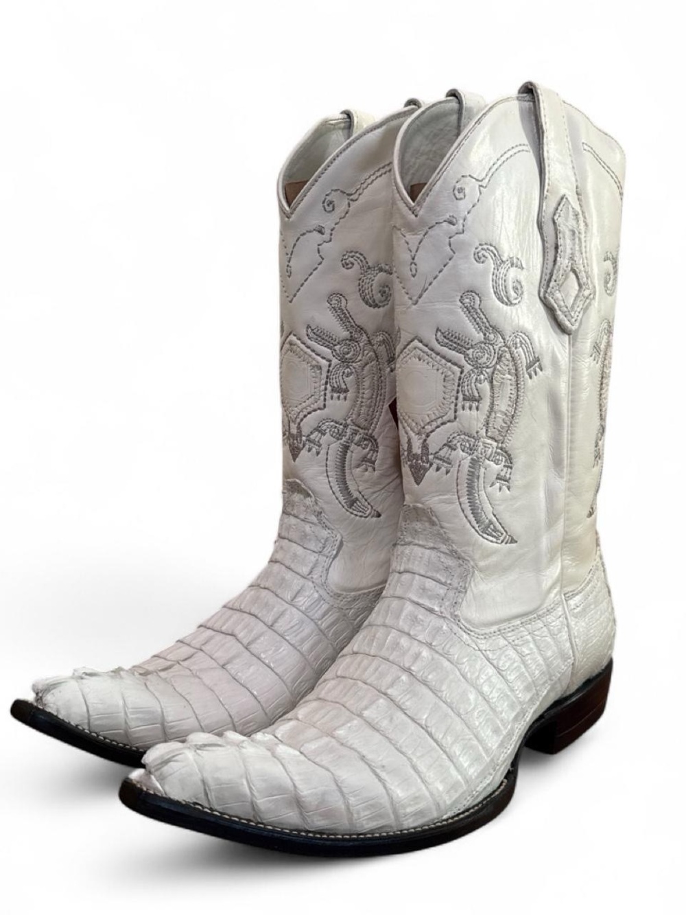 Cuadra Men’s White Alligator Leather Cowboy Boots- US 9.5 NWT